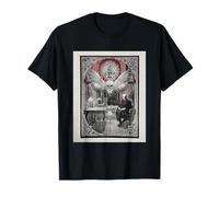 Arte Cráneo Gótico Oscuro Academia Memento Mori Oculto Camiseta