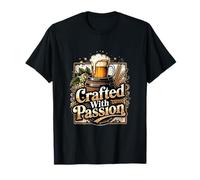 Arte Creativo del Concepto de elaboración de Cerveza impulsada por la pasión Camiseta