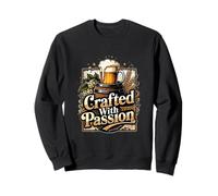 Arte Creativo del Concepto de elaboración de Cerveza impulsada por la pasión Sudadera