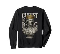 Arte Cristiano estético: Christ Is King Sudadera