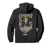 Arte Cristiano estético: Christ Is King Sudadera con Capucha