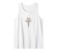 Arte Cruzado de Flores Silvestres en Colores Pastel, diseño de la Naturaleza Divina Camiseta sin Mangas