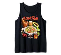 Arte Culinario de Ensalada Picante SOM Tam Tailandesa Camiseta sin Mangas