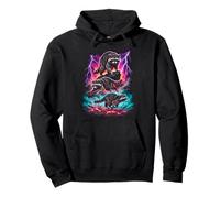 Arte de acción de Raccoon Lightning Wildlife Sudadera con Capucha