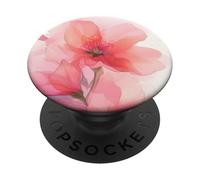 Arte de acuarela japonesa de flor de cerezo rosa Sakura PopSockets PopGrip Adhesivo