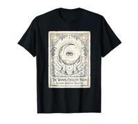 Arte de adivinación de Ojos Que Todo lo ve de la Luna Creciente menguante Camiseta