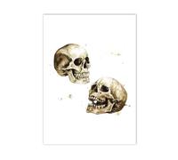 Arte de anatomía humana calavera pie esqueleto cuadro sobre lienzo for pared póster médico estampado nórdico imágenes Doctor habitación clínica Decoración(Q311,13x18cm No Frame)