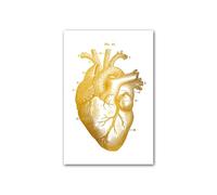 Arte de anatomía humana, cuadro pared médica, póster Vintage esqueleto muscular, lienzo nórdico, pintura educativa, decoración moderna(9,21X30cm unframed)