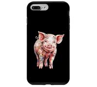 Arte de Animales de Granja caprichoso de lechón Floral Carcasa para iPhone 7 Plus/8 Plus