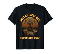 Arte de árboles de Gullah Geechee Roots Run Deep Heritage Camiseta