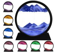 Arte de arena dinámica 3D, movimiento líquido, arena en movimiento, diseño de arena en movimiento 3D, paisaje de arena en movimiento con marco de arena relajante para el hogar, la oficina o el