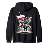 Arte de Batalla Polaco del Guerrero húsar Alado Polaco Sudadera con Capucha