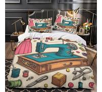 Arte de caballitos de mar Funda de Edredón Cierre de Juego de 3 Piezas Suave Diseño 3D incluye Fundas de Almohada Lavables Ilustración de fantasía marina Funda Edredon for Adultos King（220x240cm）