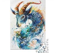 Arte de Cabra mítica 1000 Piezas Papel Ecológico Rompecabezas De Bricolaje Fans De Adolescentes 12-18 Años Desafío Juego Educativo Alivio del Estrés 52x38cm/1000pcs