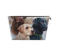 Arte De Cachorro De Perro Labrador Retriever, Bolsa de artículos de tocador Bolsa de Maquillaje Bolsa de cosméticos Bolsa de artículos de tocador de Viaje portátil
