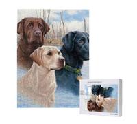 Arte de Cachorro de Perro Labrador Retriever,Rompecabezas de Madera de 500 Piezas para Adultos y Adolescentes.