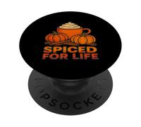 Arte de café de otoño con Especias para la Vida PopSockets PopGrip Adhesivo