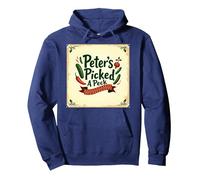 Arte de canción Infantil Picked A Peck de Peter Sudadera con Capucha, Unisex para Adultos, Azul Marino, XL