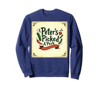 Arte de canción Infantil Picked A Peck de Peter Sudadera, Unisex para Adultos, Azul Marino, S