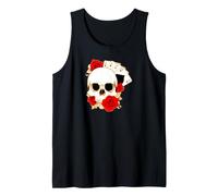 Arte de Cartas de Juego de póquer de Rosas de Calavera de Cuatro ases Camiseta sin Mangas