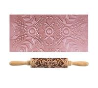 Arte De Cerámica, Textura De Madera, Rollo En Relieve, Árbol, Piedra, Patrón De Flores, Varilla En Relieve, Rodillo De Barro, Herramientas De Cerámica for Manualidades(Butterfly flower)
