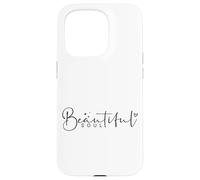Arte de cita de inspiración para el alma hermosa Carcasa para iPhone 15 Pro