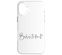 Arte de cita de inspiración para el alma hermosa Carcasa para iPhone 16 Plus