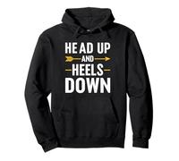 Arte de Cita Ecuestre Head Up and Heels Down Sudadera con Capucha