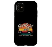 Arte de coches antiguos Vintage Vibes Retro Automotive Nostalgia Carcasa para iPhone 11