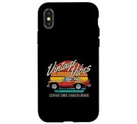 Arte de coches antiguos Vintage Vibes Retro Automotive Nostalgia Carcasa para iPhone X/XS