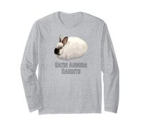 Arte de Conejo de Angora Satinado - Ilustración Linda del Conejo Esponjoso Manga Larga