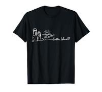 Arte de corazón de la Isla de Pascua - Recuerdo de la Isla del Pací Camiseta