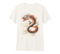 Arte de Criatura mítica del dragón majestuoso de fantasía Camiseta Premium