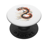 Arte de Criatura mítica del dragón majestuoso de fantasía PopSockets PopGrip Adhesivo