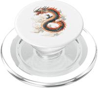 Arte de Criatura mítica del dragón majestuoso de fantasía PopSockets PopGrip para MagSafe
