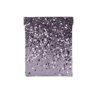 Arte de decoración Brillante con Purpurina de Dama de Lavanda Brillante, Squeeze Top Wallet Bolsa de Almacenamiento para Mujer Monedero pequeño Bolsa de Cambio