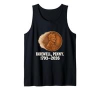 Arte de despedida de monedas envejecidas - Homenaje a la desintegración de Penny Camiseta sin Mangas