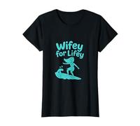 Arte de Despedida de Soltera Wifey for Lifey Surfer Bride Camiseta