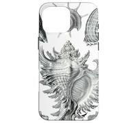 Arte de dibujo científico vintage con conchas marinas Carcasa para iPhone 16 Pro Max