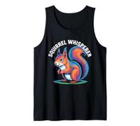 Arte de Dibujos Animados de Animales susurradores de Ardillas para Amantes de los Pollos Camiseta sin Mangas