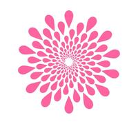 arte de diseño de mandalas Calcomanías de letras 54.6x55.4cm Se puede modificar y añadir información Rosa