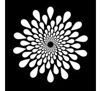 arte de diseño de mandalas Calcomanías de letras 67.2x68.2cm Decoración artística Blanco