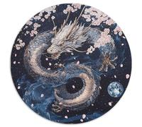 Arte de dragón Estilo mítico japonés 1000pcs (67.5x67.5cm) Puzzle Adecuado para Adultos Y Multitud Mayores De 14 Años