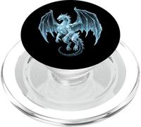 Arte de dragón para los Amantes de los Dragones Dragón de Hielo PopSockets PopGrip para MagSafe