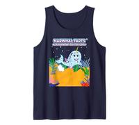 Arte de empaquetado del caramelo del algodón de los pedos del narval Camiseta sin Mangas