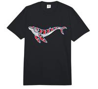 Arte de Estilo Americano Nativo Ballena jorobada Pacífico Noroeste Comfort Colors Adult Heavyweight T-Shirt