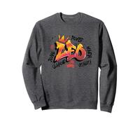 Arte de Estilo Graffiti con Signo del Zodiaco Leo Sudadera