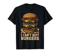 Arte de Estilo gráfico I Can't Quit Burgers Camiseta