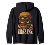 Arte de Estilo gráfico I Can't Quit Burgers Sudadera con Capucha