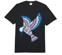Arte de Estilo Nativo Americano Martín Pescador Pacífico Noroeste Comfort Colors Adult Heavyweight T-Shirt